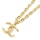 Chanel Coco Mark Gold Plated Necklace for Women