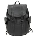 Mochila masculina Louis Vuitton Epi Christopher PM M50159 Preto