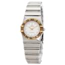 Reloj de pulsera para damas OMEGA Constellation con bisel plano bicolor - Omega