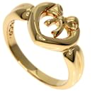 Tiffany & Co. 18K Yellow Gold Ribbon Heart Ring for Women