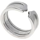 Cartier C2 Band Ring in 18K White Gold for Women