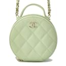 Chanel Green Caviar Leather Chain Shoulder Bag