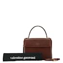 Valentino Brown Leather Handbag Shoulder Bag for Women