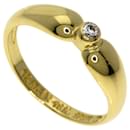 Bague en diamant double goutte d'eau Tiffany & Co. en or jaune 18K