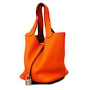 Hermes Picotin Lock PM Handbag in Orange - Hermès