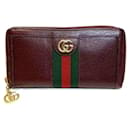 Gucci GG Supreme Ophidia runder langer Geldbeutel für Frauen