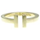 Bague Tiffany T Carrée en Or Jaune 18K - Tiffany & Co