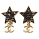 Chanel Coco Mark Star Motif Clip Earrings