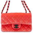 Sac à bandoulière en chaîne rose Chanel - Marque Coco Matelassé Velours