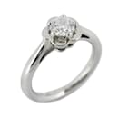 Chanel Camellia Diamond Band Ring in Platinum 950 for Women