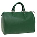 LOUIS VUITTON Epi Speedy 30 Bolsa de Mão Borneo Green M43004 LV Auth mr263 - Louis Vuitton