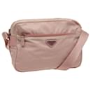 Bolso de Hombro PRADA de Nailon Rosa Auth 79408 - Prada