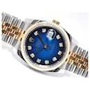 ROLEX Datejust YG combination 116233G blue Gradation 10P diamond V series Mens - Rolex