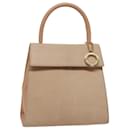 CELINE Hand Bag Suede Beige Auth 78321 - Céline