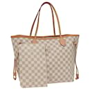 LOUIS VUITTON Bolsa Tote Neverfull MM Damier Azur N41605 LV Auth 78990A - Louis Vuitton