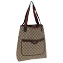 GUCCI GG Supreme Web Sherry Line Sac Tote PVC Beige Rouge 378 02 003 Auth 79623 - Gucci