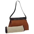 HERMES Yo bag Shoulder Bag Leather Brown Auth 77787A - Hermès