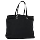 FENDI Zucca Canvas Hand Bag Black Auth ac3041 - Fendi