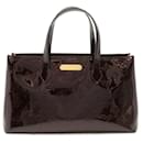 Louis Vuitton Monogram Vernis Wilshire PM Handbag Tote Bag in Amarante