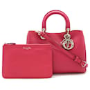 Rosa Lederhandtasche Diorissimo von Christian Dior