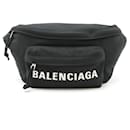 Balenciaga Wheel Belt Bag - Black Nylon Canvas