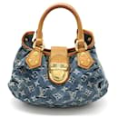 Borsa Pretty in denim Monogram Louis Vuitton in blu