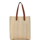 Hermes Calicut Cabas Tote Bag in Beige Canvas and Leather - Hermès