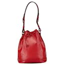 Sac à épaule Noé Epi Louis Vuitton en rouge castillan