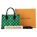 Bolsa Louis Vuitton Monogram Jacquard Veludo LV Match On the Go PM