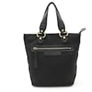 Bvlgari Mania Tote Bag - Schwarze Canvas- und Lederhandtasche - Bulgari