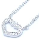 Cartier C Heart Necklace in 18K White Gold with Diamond