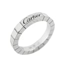 Cartier K18WG White Gold Band Ring for Women