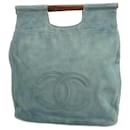 Borsa in denim blu Chanel per donne