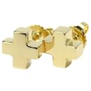 Tiffany & Co. 18K Yellow Gold Roman Cross Stud Earrings