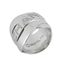 Chanel Bordic Diamond K18WG White Gold Band Ring for Women