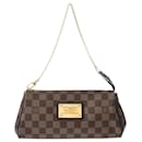 Bolso de hombro de lona Damier Eva Brown N55213 para mujeres Louis Vuitton