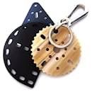 Loewe Meccano Key Ring in Black and Beige