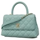 Bolso de mano Chanel Matelassé azul claro