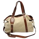 Gucci braune Canvas-Tote-Tasche - Gebrauchtzustand