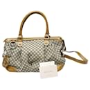 Borsa tote in tela Diamante beige e marrone Gucci