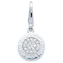 Bvlgari Charm Diamond Pendant in 18K White Gold - Bulgari