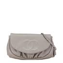 Chanel Coco Mark Halbmond Schultertasche