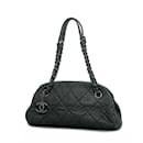 Chanel Matelasse Black Leather Shoulder Bag