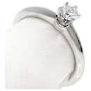 Tiffany Solitaire Diamond Knife Edge Ring - Tiffany & Co