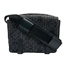 Loewe Black Canvas Shoulder Bag