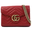 Sac à épaule en cuir Gucci GG Marmont