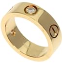 Bague Cartier Love Demi-Diamant en Or Jaune 18K