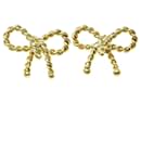 Boucles d'oreilles en ruban Tiffany Bow en or jaune - Tiffany & Co