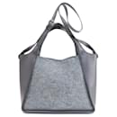 Bolso de lana y cuero gris Stella McCartney - Stella Mc Cartney