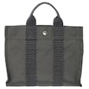 Hermes Air Line PM Grey Women's Canvas Tote Bag - Hermès